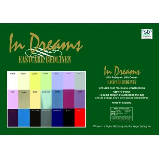 Plain dyed Double Bed Duvet cover &amp; 2 x Pillowcases Set 21 colours