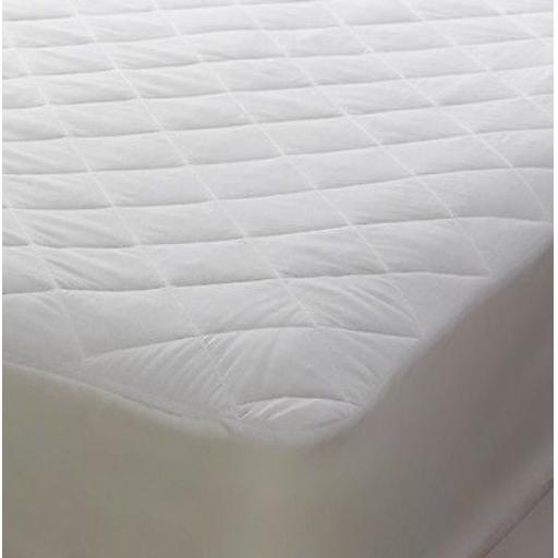 Polycotton mattress protector for 3' x 7' bed 90cm x 213cm bed 15&quot; depth