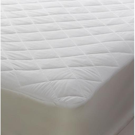 Polycotton mattress protector for 3' x 6'3" bed 90cm x 190cm bed 13" depth